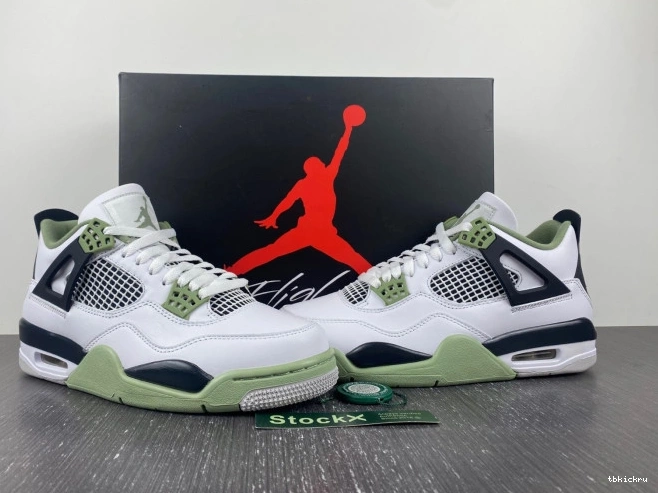 Reps TBkick AQ9129-103 WMNS Seafoam Jordan Air 4 0701